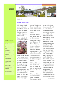 Skovmærket Juni 2015 pdf - Plejecenter Skovvænget