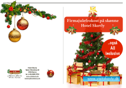 Julefrokost på Hotel Skovly