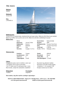 Arcona 430 - Skovgaard-Mortensen Yacht Bureau