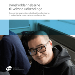 Danskuddannelserne til voksne udlændinge