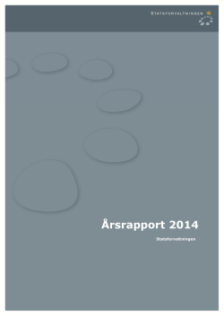 Statsforvaltningens årsrapport for 2014