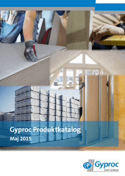 Gyproc Produktkatalog
