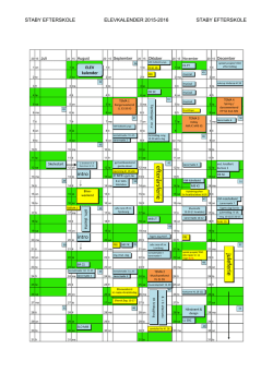 Kalender - Staby Efterskole