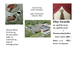 Else Awards - Hammershøj Skole