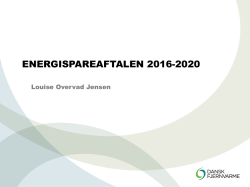 ENERGISPAREAFTALEN 2016-2020