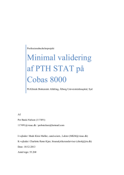 Minimal validering af PTH STAT- Per Bank-Nielsen