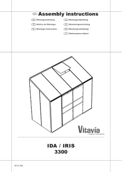 Ida / IrIs 3300 assembly instructions