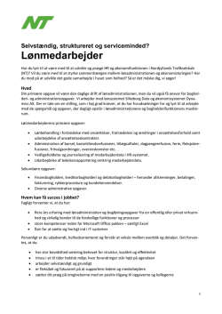 Lønmedarbejder - Nordjyllands Trafikselskab