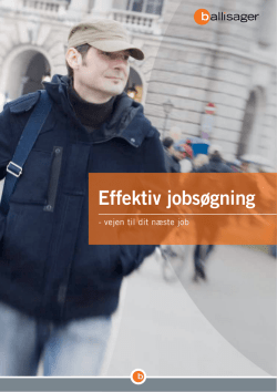 Effektiv jobsøgning