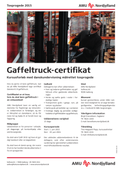 Gaffeltruck-certifikat