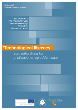 `Technological literacy` som udfordring for professioner og uddannelse