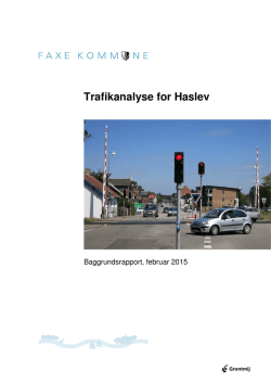 Trafikanalyse for Haslev