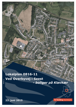 Lokalplan 0816-11 Ved Overbyvej i Seest - boliger på - 16-12-2009
