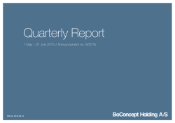Quarterly Report