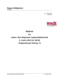 9. marts 2015 - Region Midtjylland