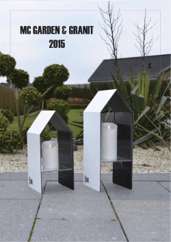 MC GARDEN & GRANIT 2015 - Masterpiece .dk masterpiece.dk