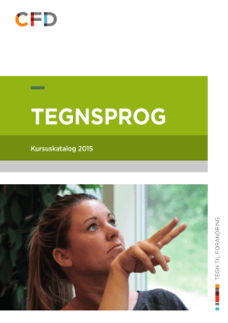 katalog over kurser i tegnsprog 2015