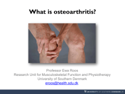 Osteoarthritis