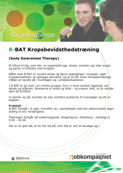 B-BAT Kropsbevidsthedstræning