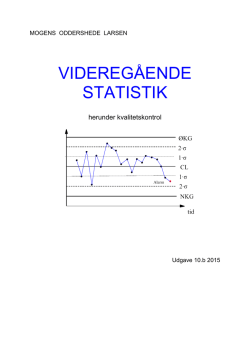 VIDEREGÅENDE STATISTIK - larsen
