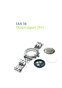 IAS 34 Delårsrapport 2015