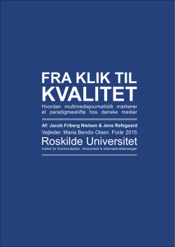 Fra klik til kvalitet - Roskilde University Digital Archive