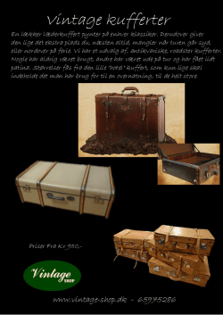 Vintage kufferter