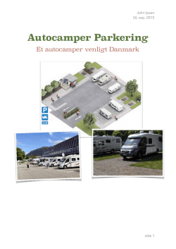 Autocamper Parkering - Autocamperplads Danmark