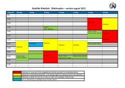 Roskilde Rideklub - Ridehusplan – version august 2015