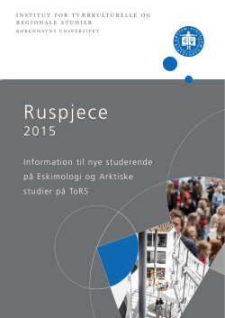Ruspjece - Institut for Tværkulturelle og Regionale Studier