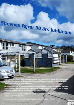 Stævnen fejrer 30 års jubilæum