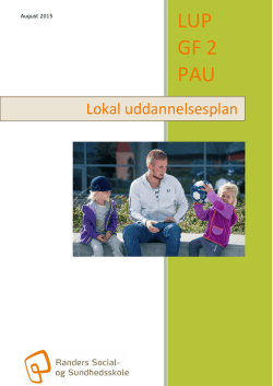 Lokal uddannelsesplan (LUP) GF2 PAU