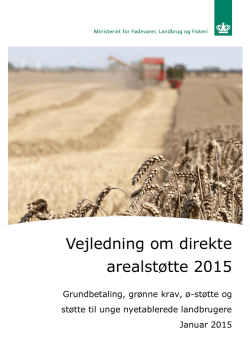 Vejledning om direkte arealstøtte 2015