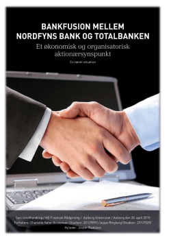 Bankfusion mellem Nordfyns Bank og Totalbanken