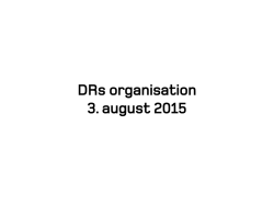 Organisation 20150803