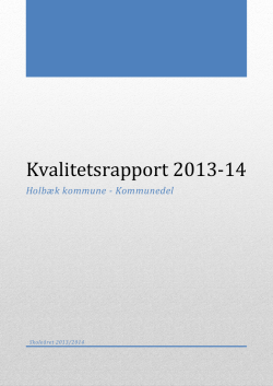 Kvalitetsrapport 2013-14