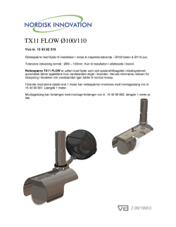 TX11 FLOW Ø100/110