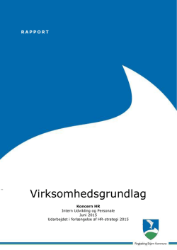 Virksomhedsgrundlag - ledelse.rksk.dk - Ringkøbing