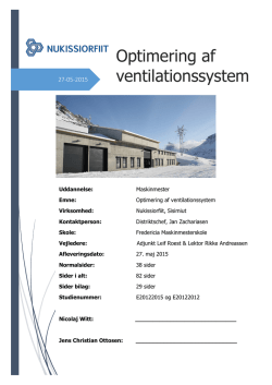 Optimering af ventilationssystem - FMS Moodle