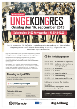 Ungekongres 2015 - Masterpiece .dk masterpiece.dk