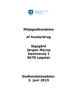 3. juni 2015 - Vesthimmerlands Kommune