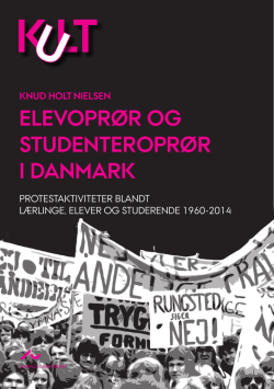 elevoprør og studenteroprør i danmarK - PURE