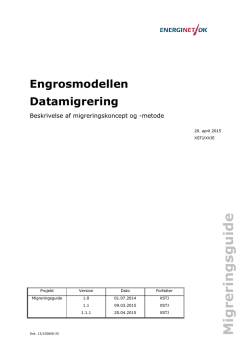 Engrosmodel - Migreringsguide vers. 1.1.1