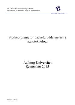 Bachelor i nanoteknologi, 2015 - School of Engineering and Science