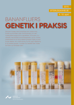 GENETIK I PRAKSIS - Institut for Bioscience