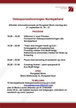 Osteoproseforeningen Nordsjælland