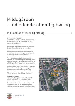 Kildegården - Roskilde Kommune