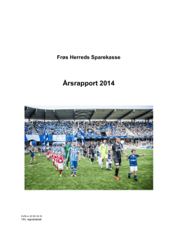 Koncern årsrapport 2014 - Frøs Herreds Sparekasse