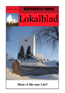 Lokalblad vinter 2015-16 - Vesterbølle