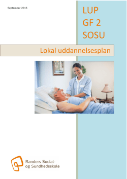 Lokal uddannelsesplan (LUP) GF2 SOSU